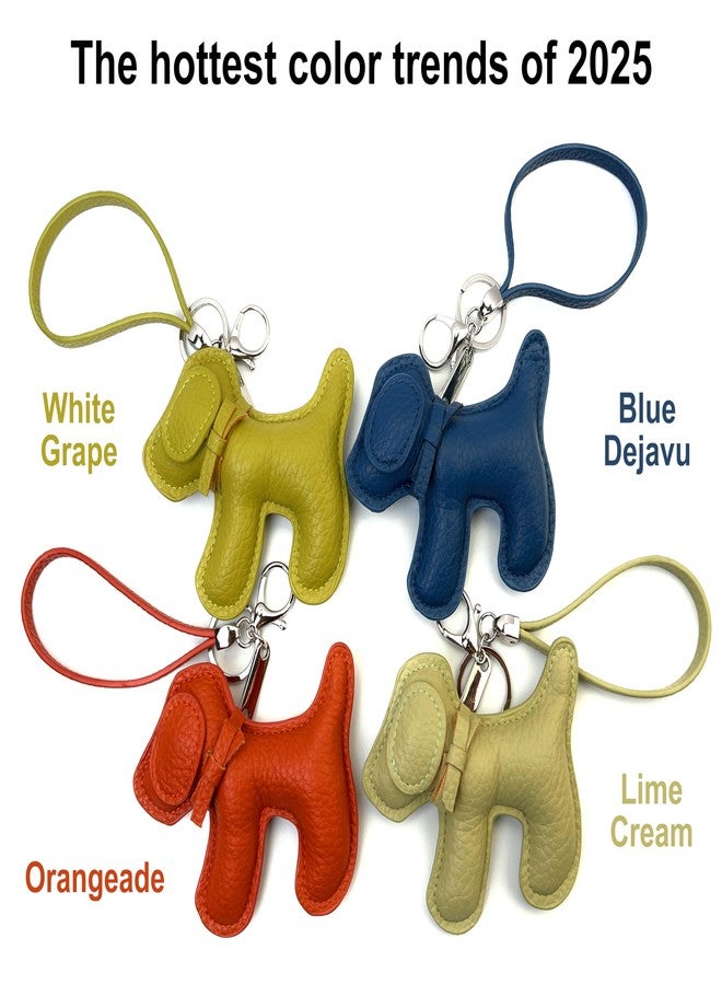 VersaKits Dog Keychains Leather Craft Soft and Adorable Puppy Bag Charm Accessory for Backpack Purse Strap(Black) - Image 3
